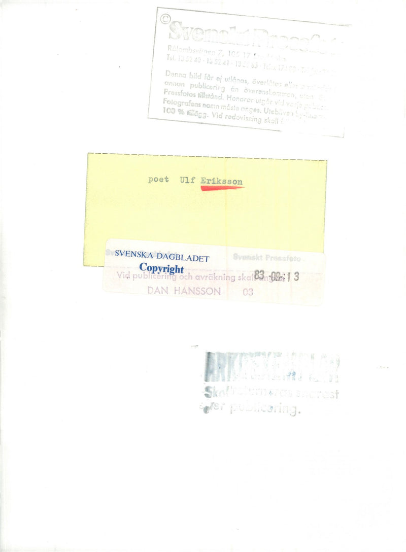 OTHER REIMSINS DABLADED TILLS OVERLATES PUMICE PRESENTAT POET - Vintage Photograph