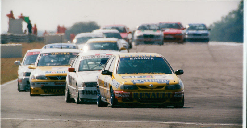 Snetterton:The heat is on as the touring cars bunch. - Vintage Photograph