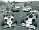 Snetterton:Modern racing cars. - Vintage Photograph