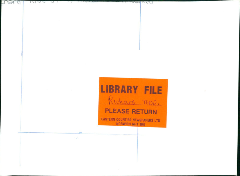 Todd Richard Musical artist. - Vintage Photograph