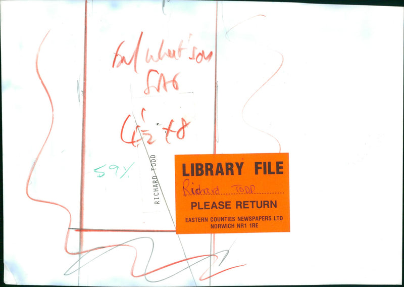 Todd Richard Musical artist. - Vintage Photograph