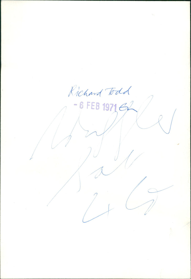 Todd Richard Musical artist. - Vintage Photograph