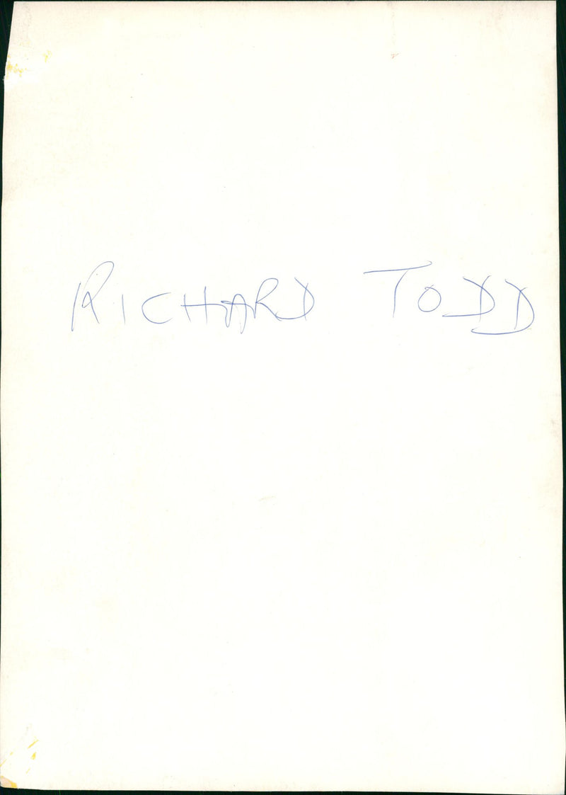 Todd Richard Musical artist. - Vintage Photograph