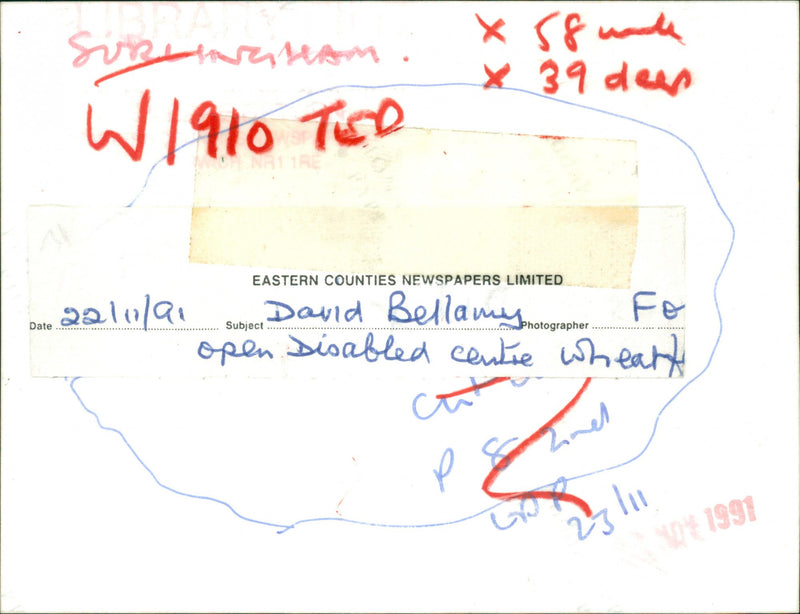 Ted Ellis Nature Reserve Sign. - Vintage Photograph