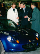 Prince Charles visits Lotus Company at Herringswell. - Vintage Photograph