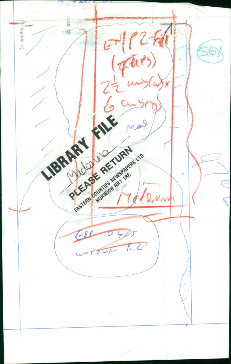 Madonna American singer-songwriter. - Vintage Photograph