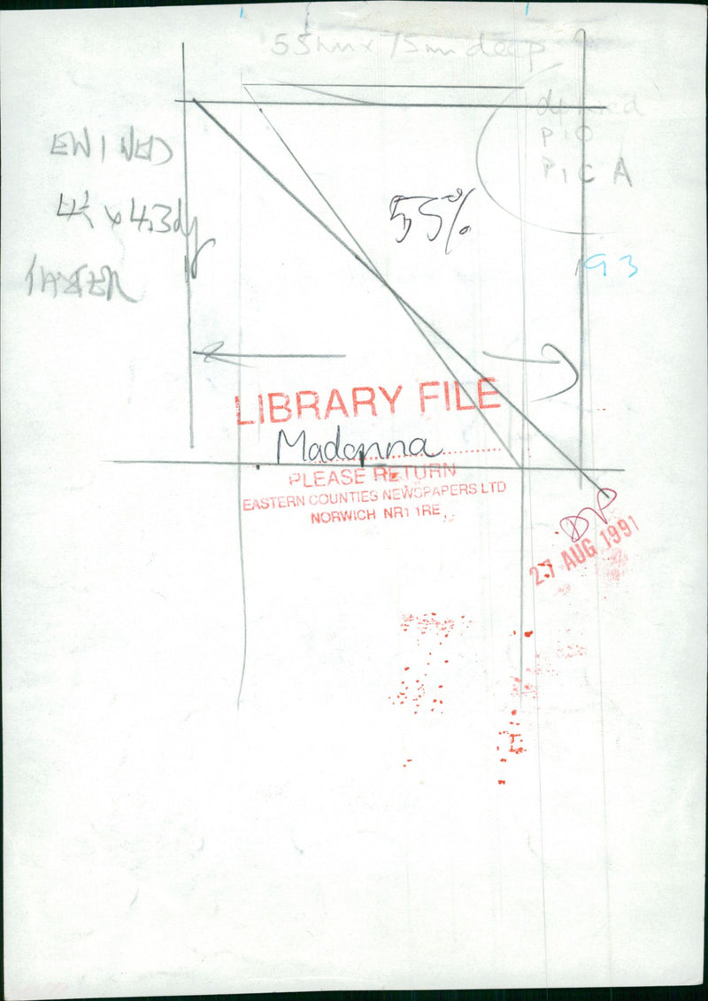 Madonna American singer-songwriter. - Vintage Photograph