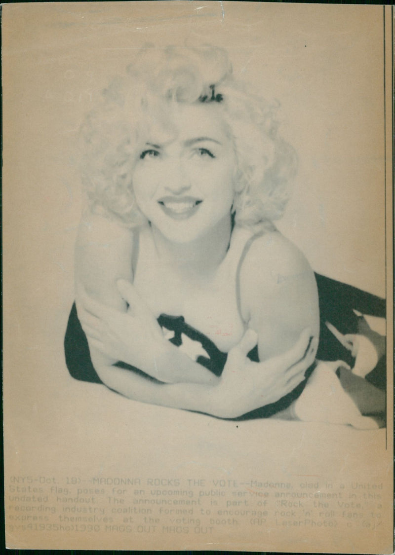 Madonna American singer-songwriter. - Vintage Photograph