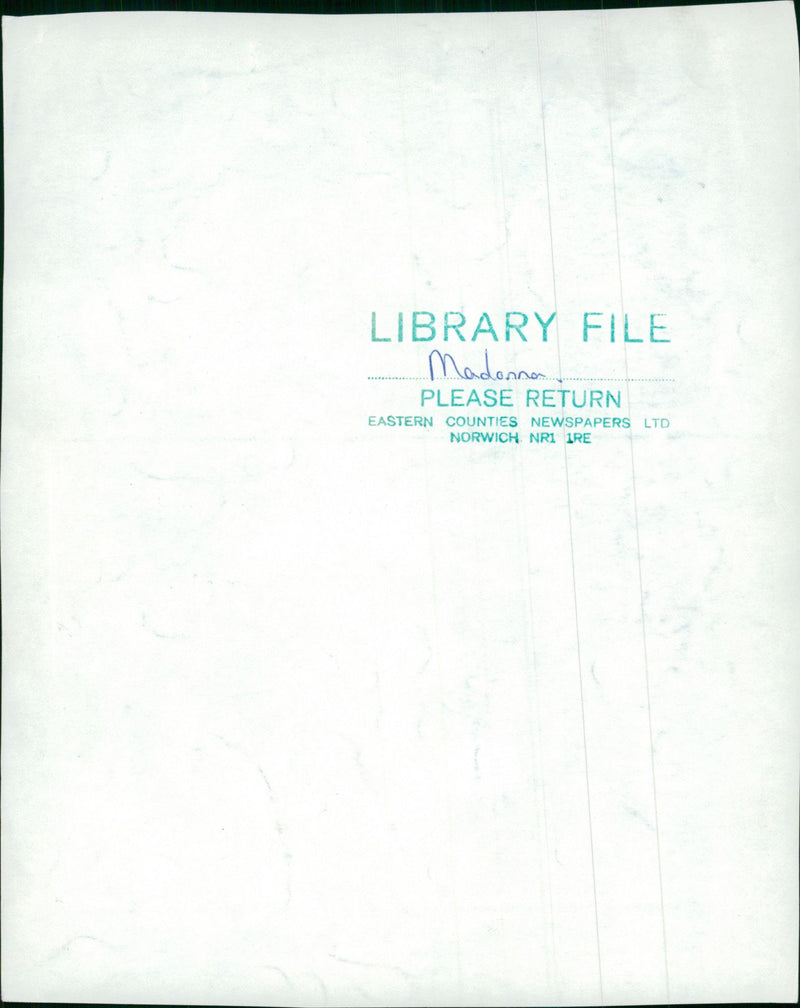 Madonna American singer-songwriter. - Vintage Photograph