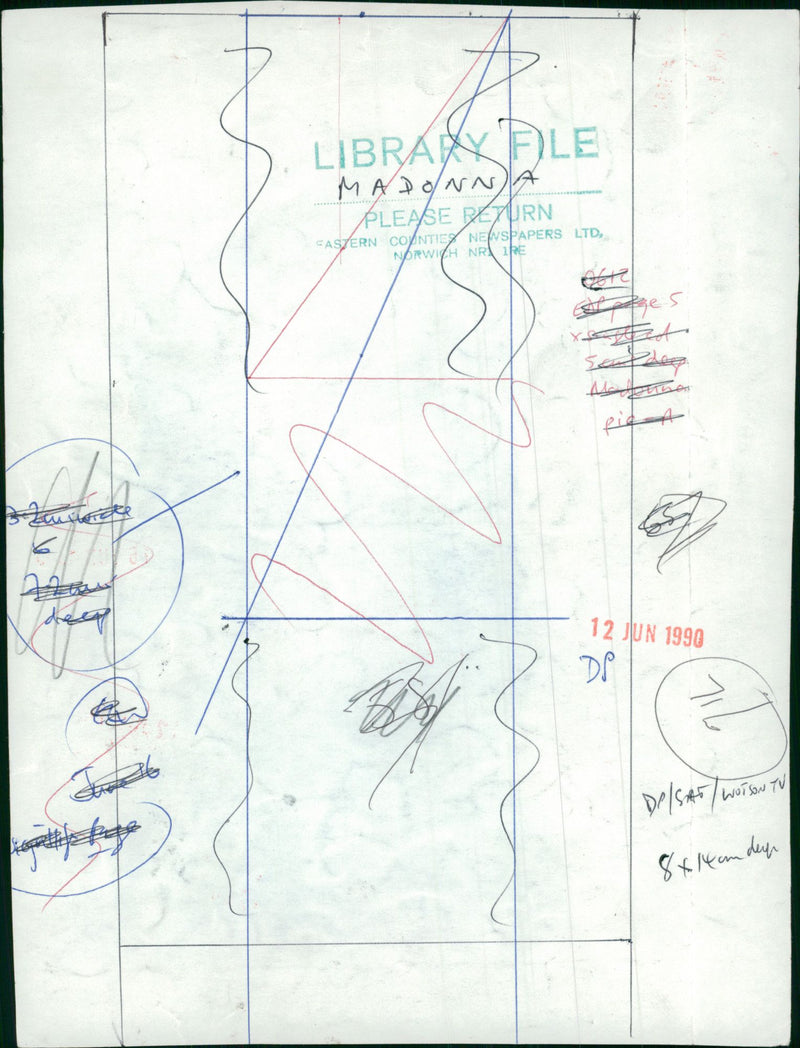 Madonna American singer-songwriter. - Vintage Photograph