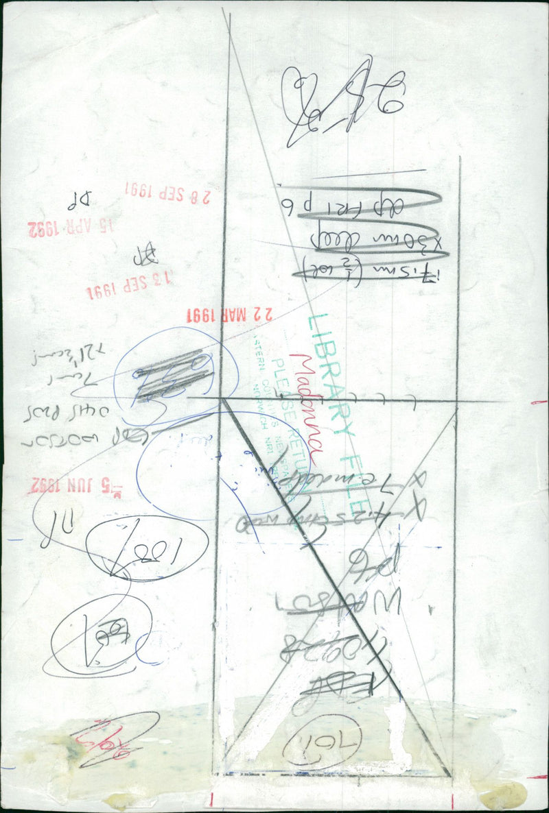 Madonna American singer-songwriter. - Vintage Photograph