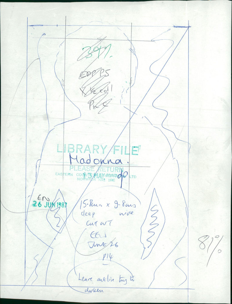 Madonna American singer-songwriter. - Vintage Photograph