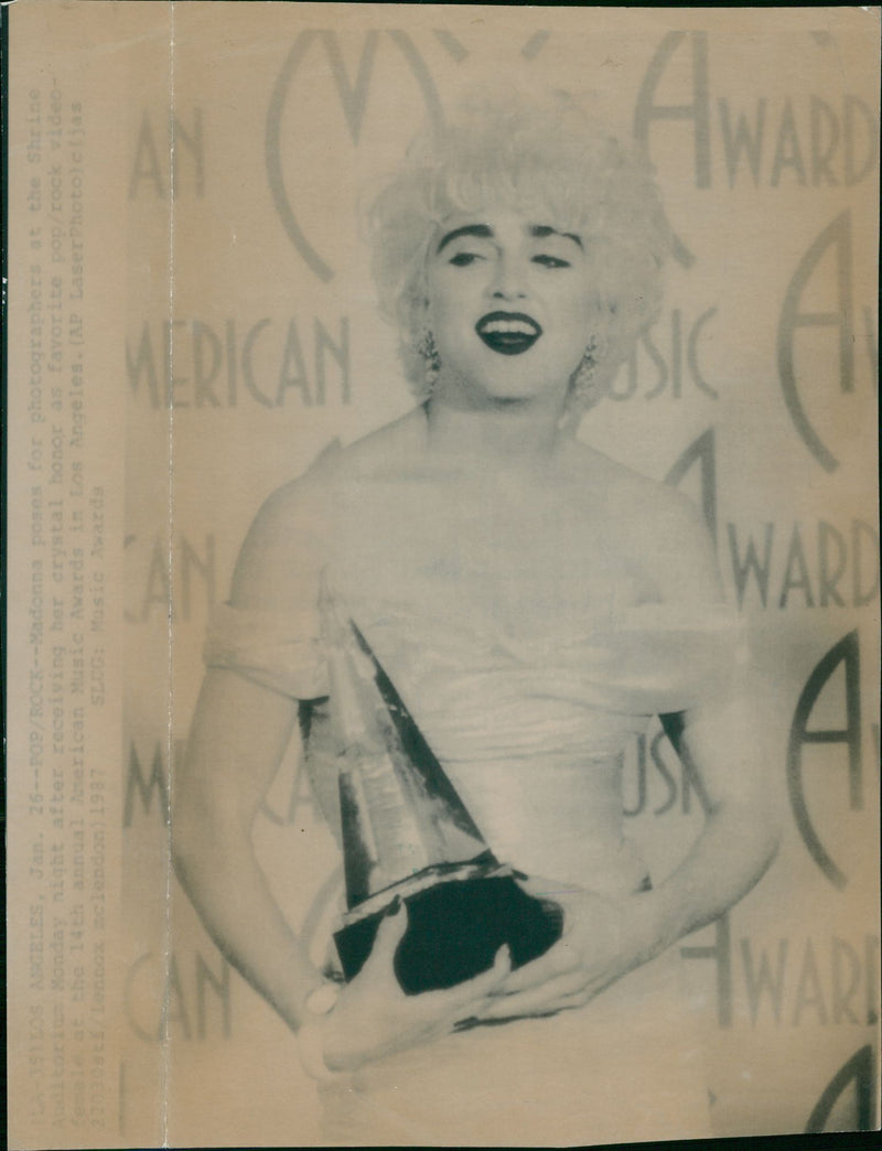 Madonna American singer-songwriter. - Vintage Photograph
