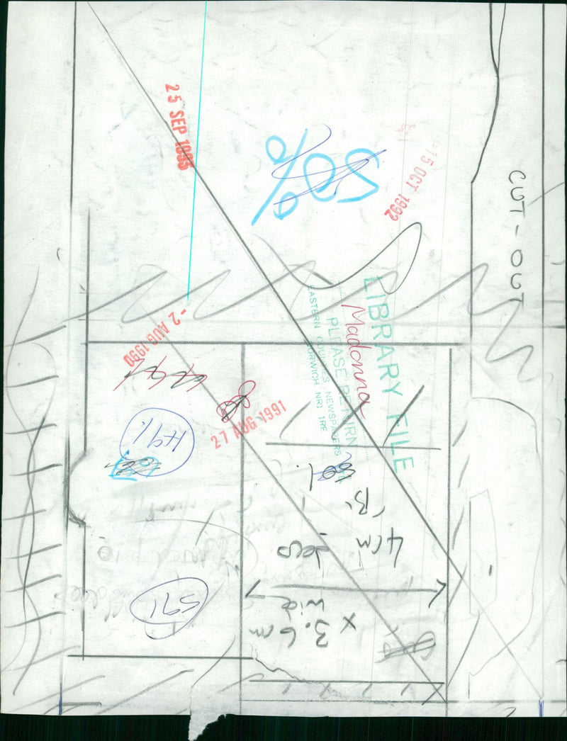 Madonna American singer-songwriter. - Vintage Photograph