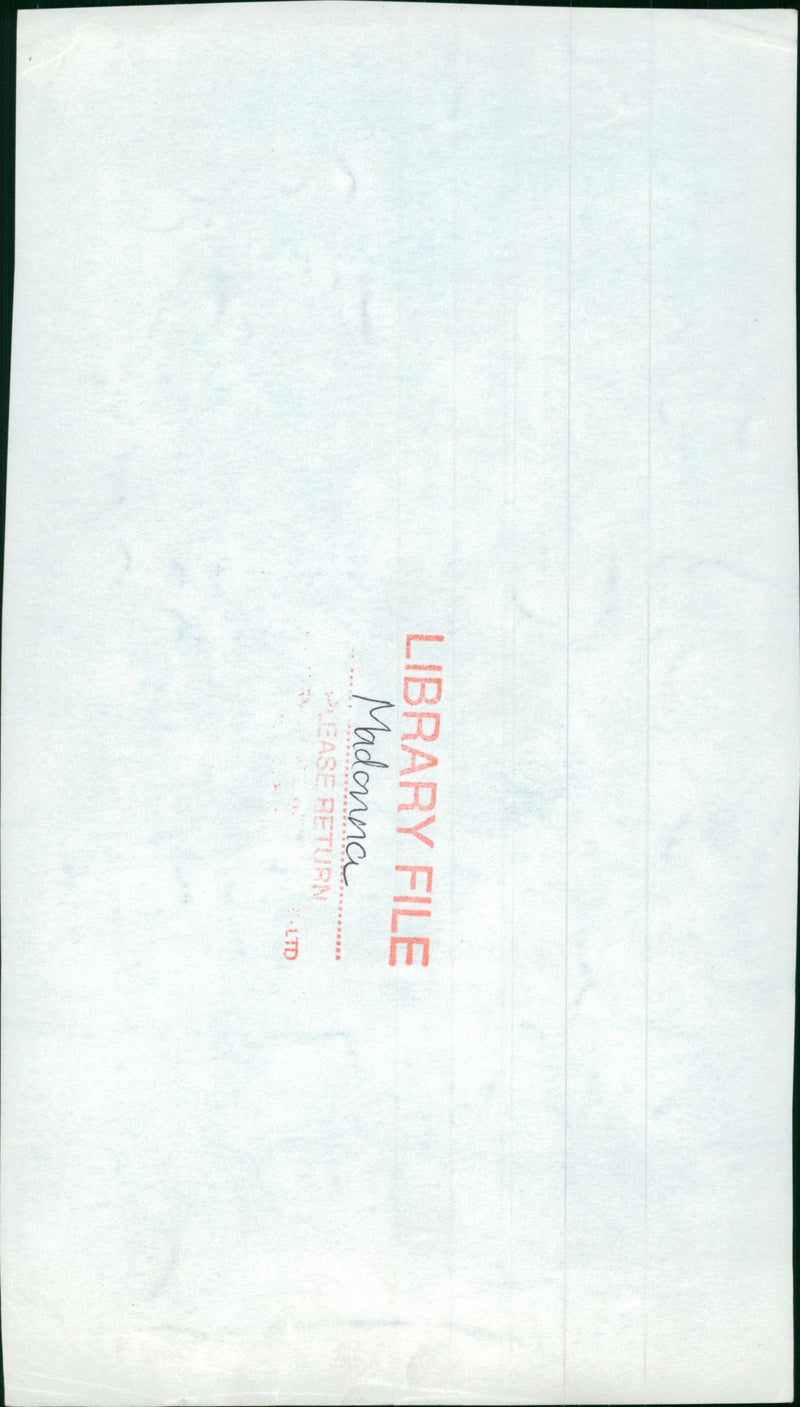 Madonna American singer-songwriter. - Vintage Photograph