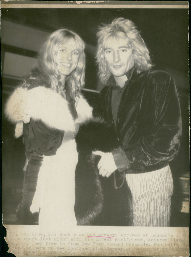 Rod Stewart Singer-songwriter. - Vintage Photograph