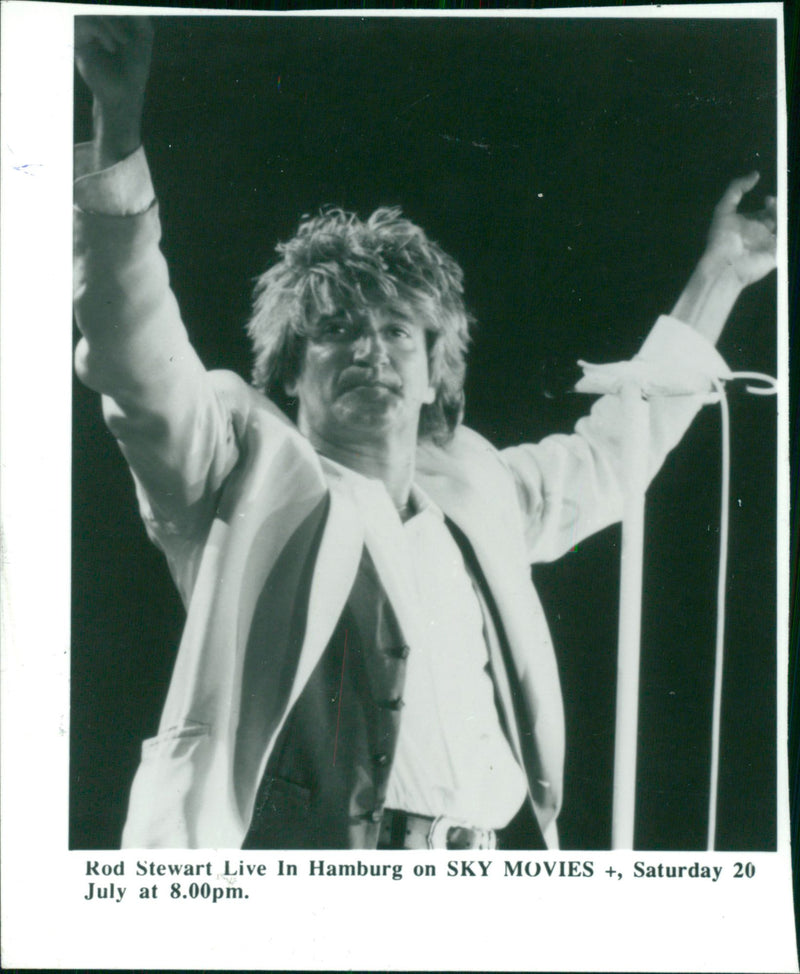 Rod Stewart Singer-songwriter. - Vintage Photograph