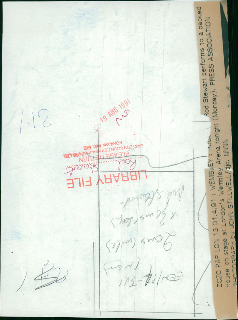 Rod Stewart Singer-songwriter. - Vintage Photograph