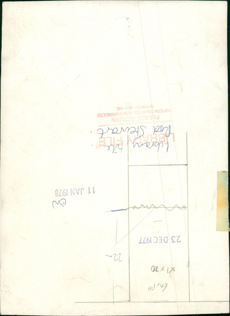 Rod Stewart Singer-songwriter. - Vintage Photograph