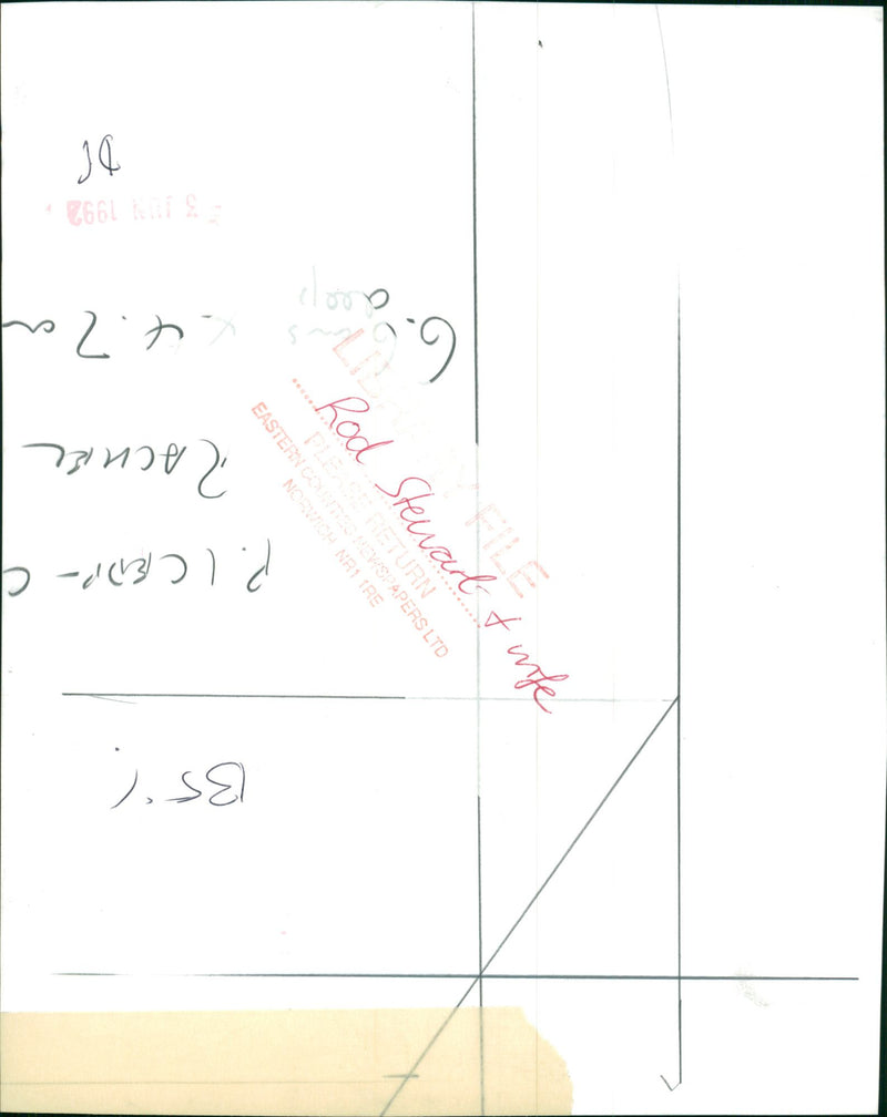 Rod Stewart Singer-songwriter. - Vintage Photograph