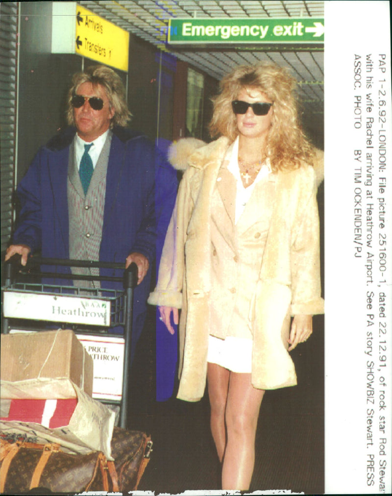 Rod Stewart Singer-songwriter. - Vintage Photograph