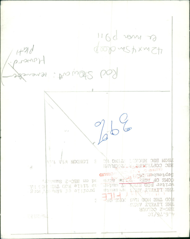 Rod Stewart Singer-songwriter. - Vintage Photograph