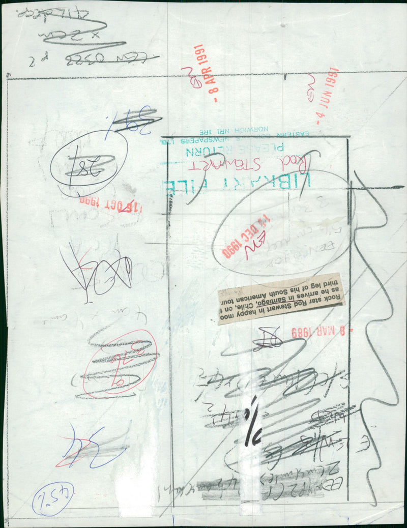 Rod Stewart Singer-songwriter. - Vintage Photograph