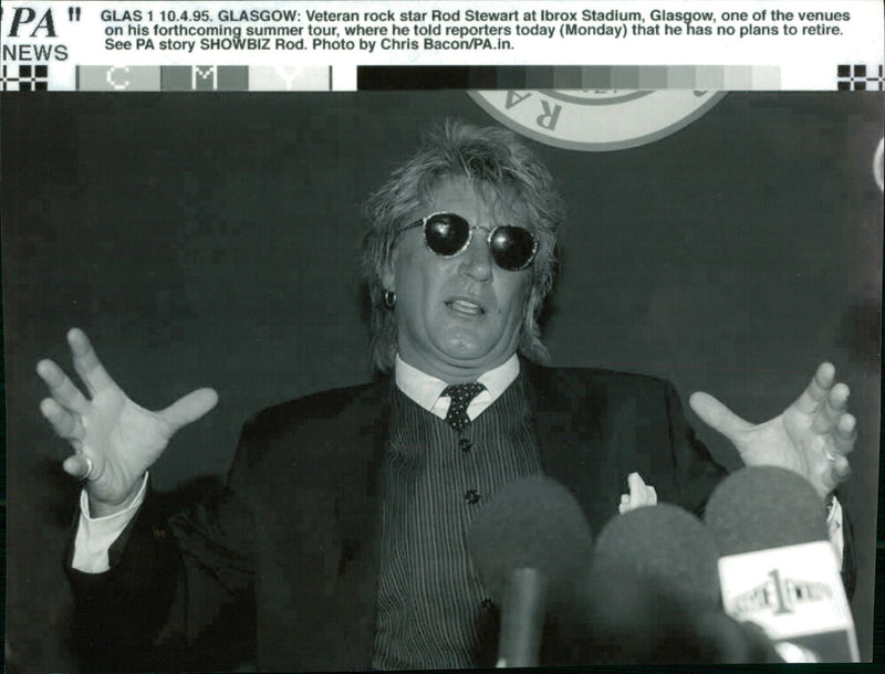 Rod Stewart Singer-songwriter. - Vintage Photograph