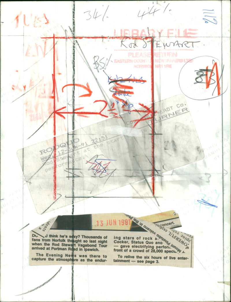 Rod Stewart Singer-songwriter. - Vintage Photograph