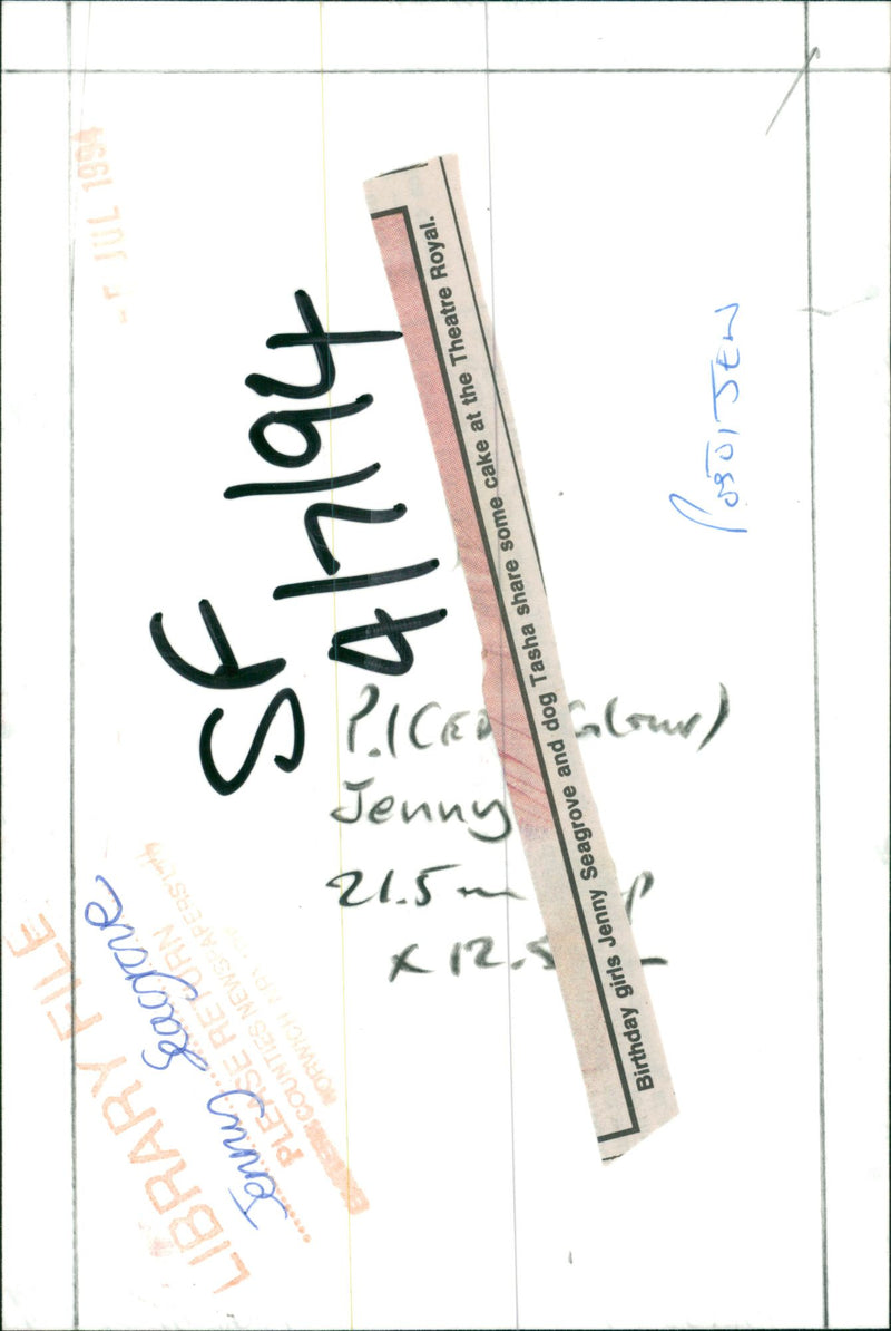 Jenny Seagrove - Vintage Photograph