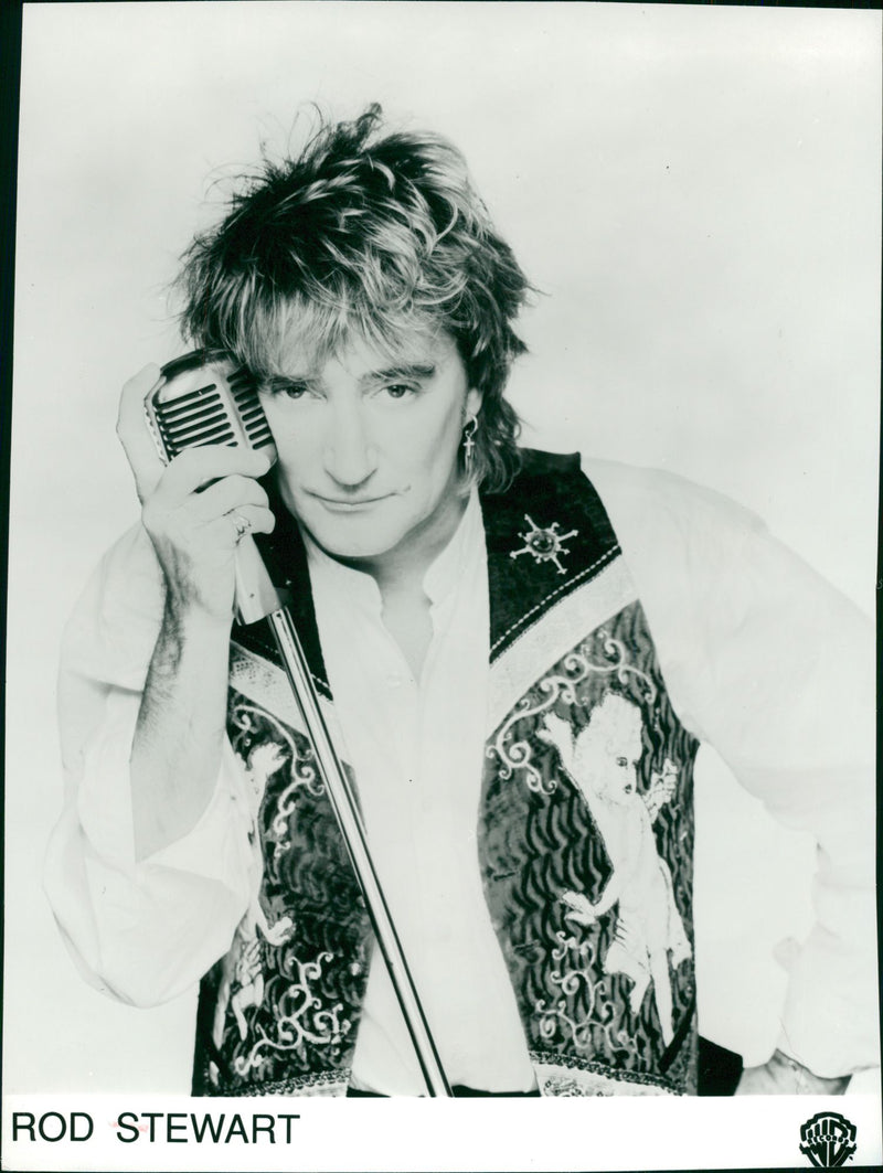 Rod Stewart Singer-songwriter. - Vintage Photograph