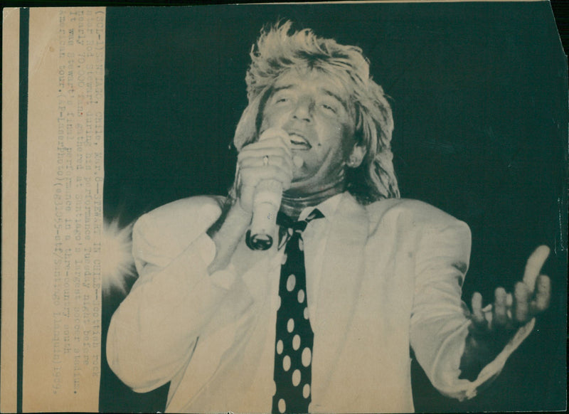 Rod Stewart Singer-songwriter. - Vintage Photograph