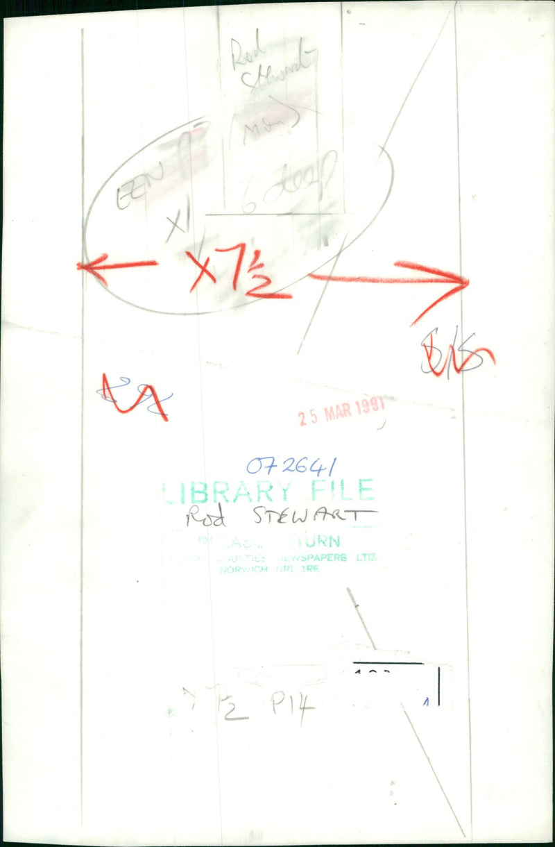 Rod Stewart Singer-songwriter. - Vintage Photograph