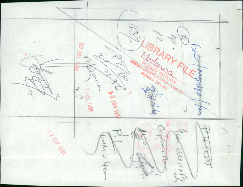 Madonna American singer-songwriter. - Vintage Photograph