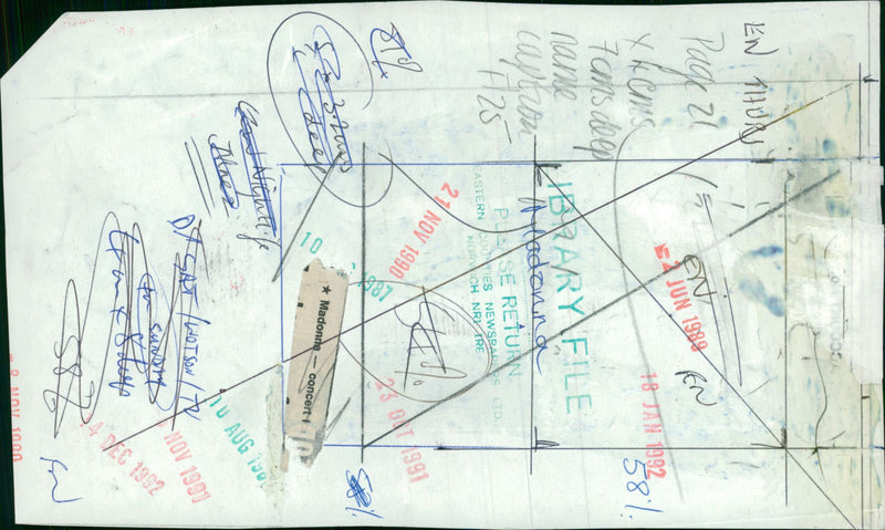 Madonna American singer-songwriter. - Vintage Photograph