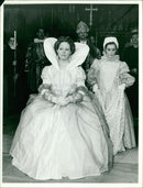 Wymondham Abbey Churches:sarah parkinson and queen elizabeth. - Vintage Photograph