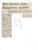 1969 CLAS GAR JOHN PER LANDSCAPE ZONES KUNGSLEDEN THROUGHOUT AFTER TSIELEKJAKKA - Vintage Photograph