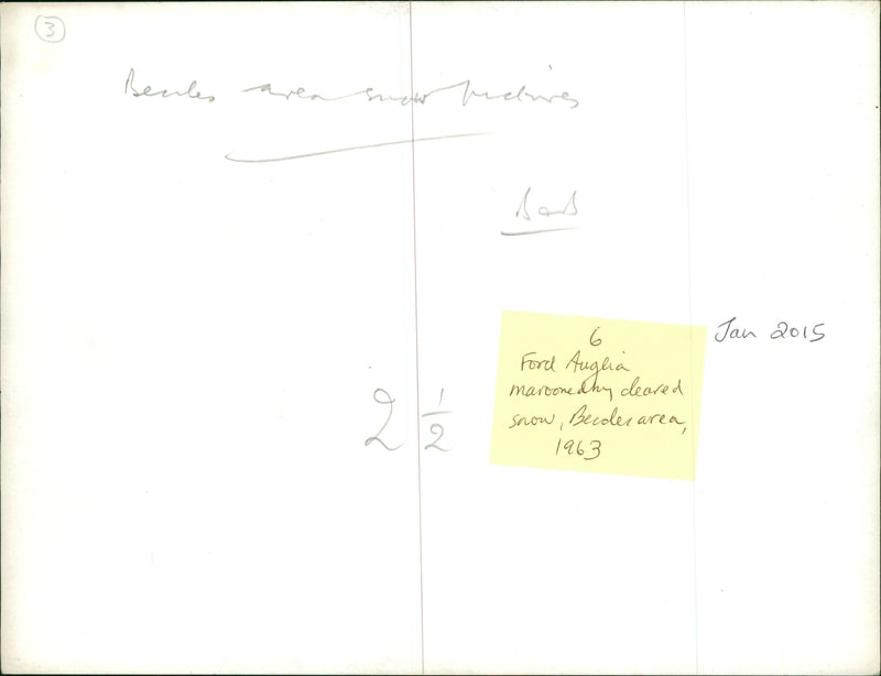 Weather: Snow: Beccles Area - Vintage Photograph