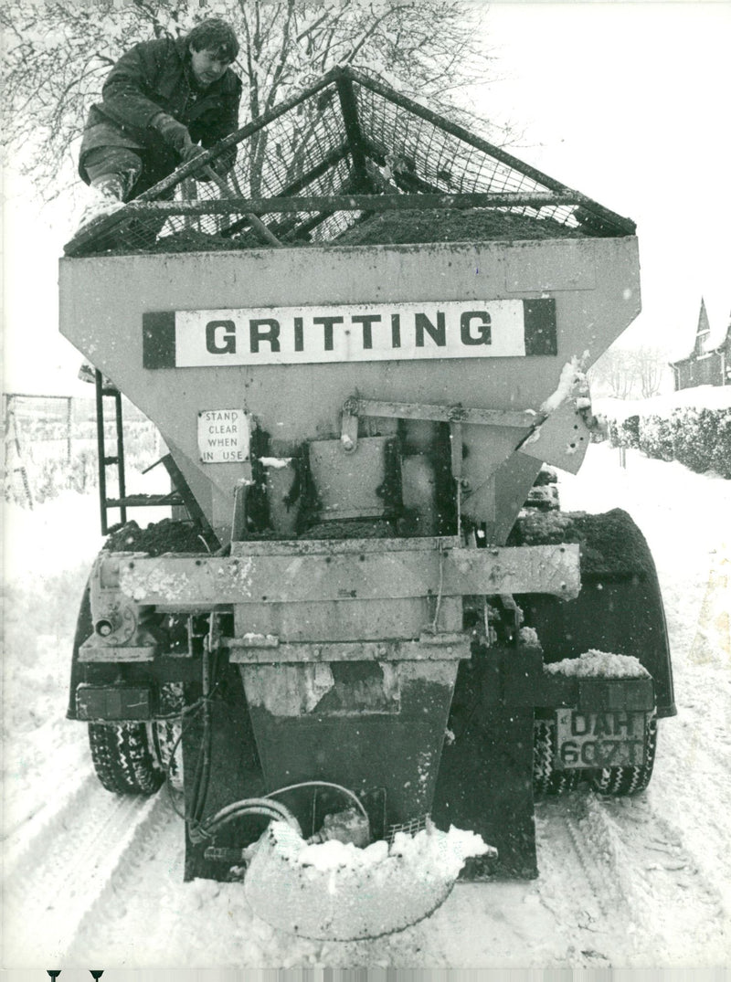 Weather: Snow Plough: Glenn Lambert - Vintage Photograph