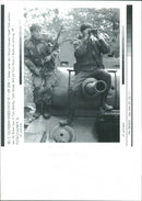 Serbian Soldiers at War Zone - Vintage Photograph