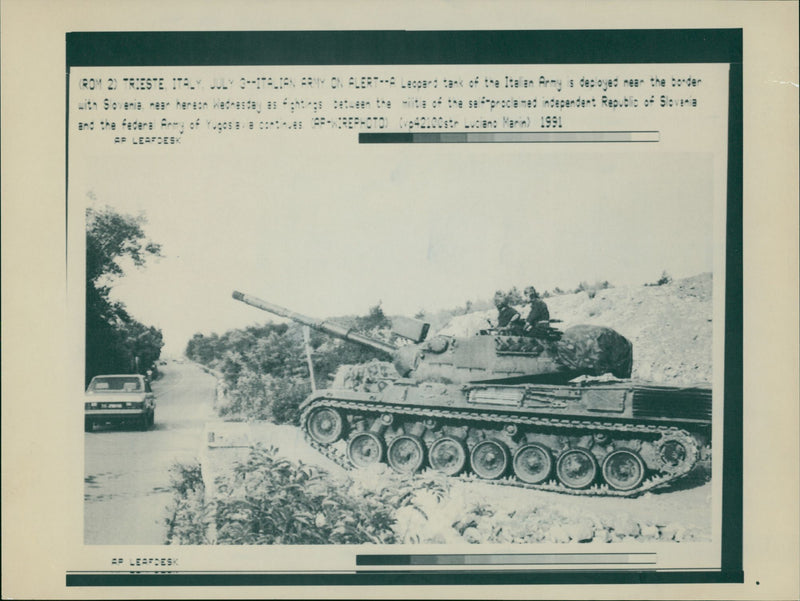 Leopard Tank of the Italian Army - Vintage Photograph