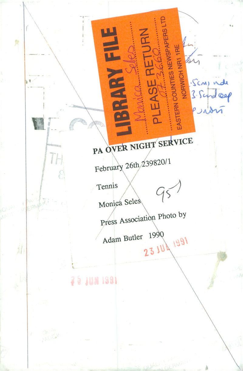 Monica Seles. - Vintage Photograph