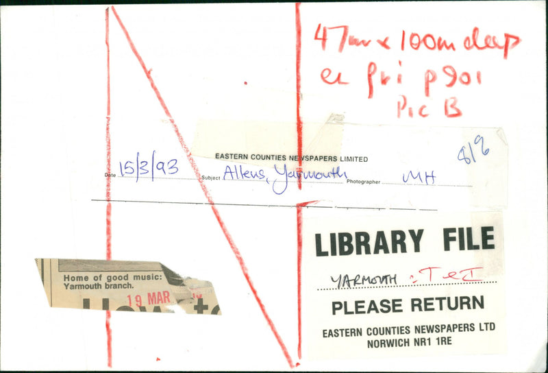 Home of good music Yarmouth Branch. - Vintage Photograph