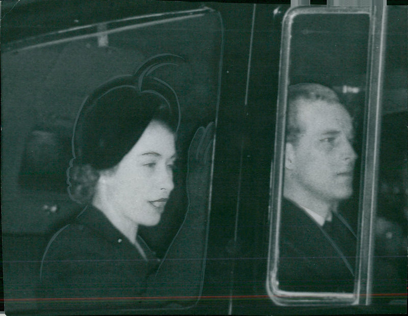 Queen Elizabeth II and Prince Philip - Vintage Photograph