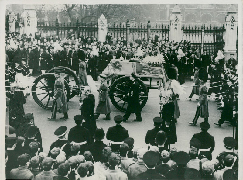 Burial of King George VI - Vintage Photograph