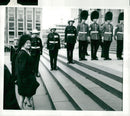 Queen Elizabeth at Dwight D. Eisenhower remembers - Vintage Photograph