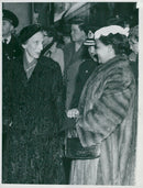 Queen Louisa and the Duchess of Harrar at Central Stations - Vintage Photograph
