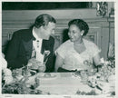 Prince Bertil and the Duchess of Harrar on the Gala Dinner Samples - Vintage Photograph