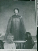 A painting depicting Queen Elizabeth painted by Pietro Annigonis - Vintage Photograph