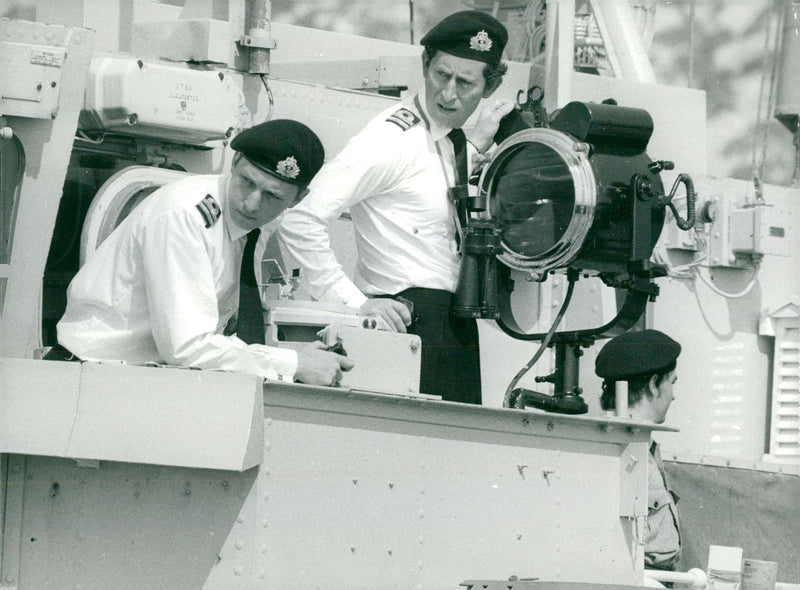 Prince Charles in the Navy - Vintage Photograph